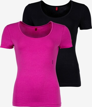 HUGO Shirt in Roze: voorkant