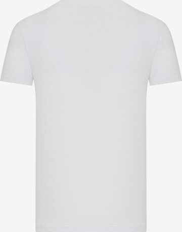 DENIM CULTURE Koszulka 'Barrow' w kolorze biały