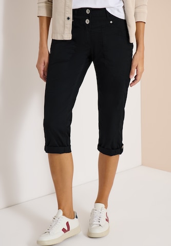 CECIL Slim fit Pants 'New York' in Black: front
