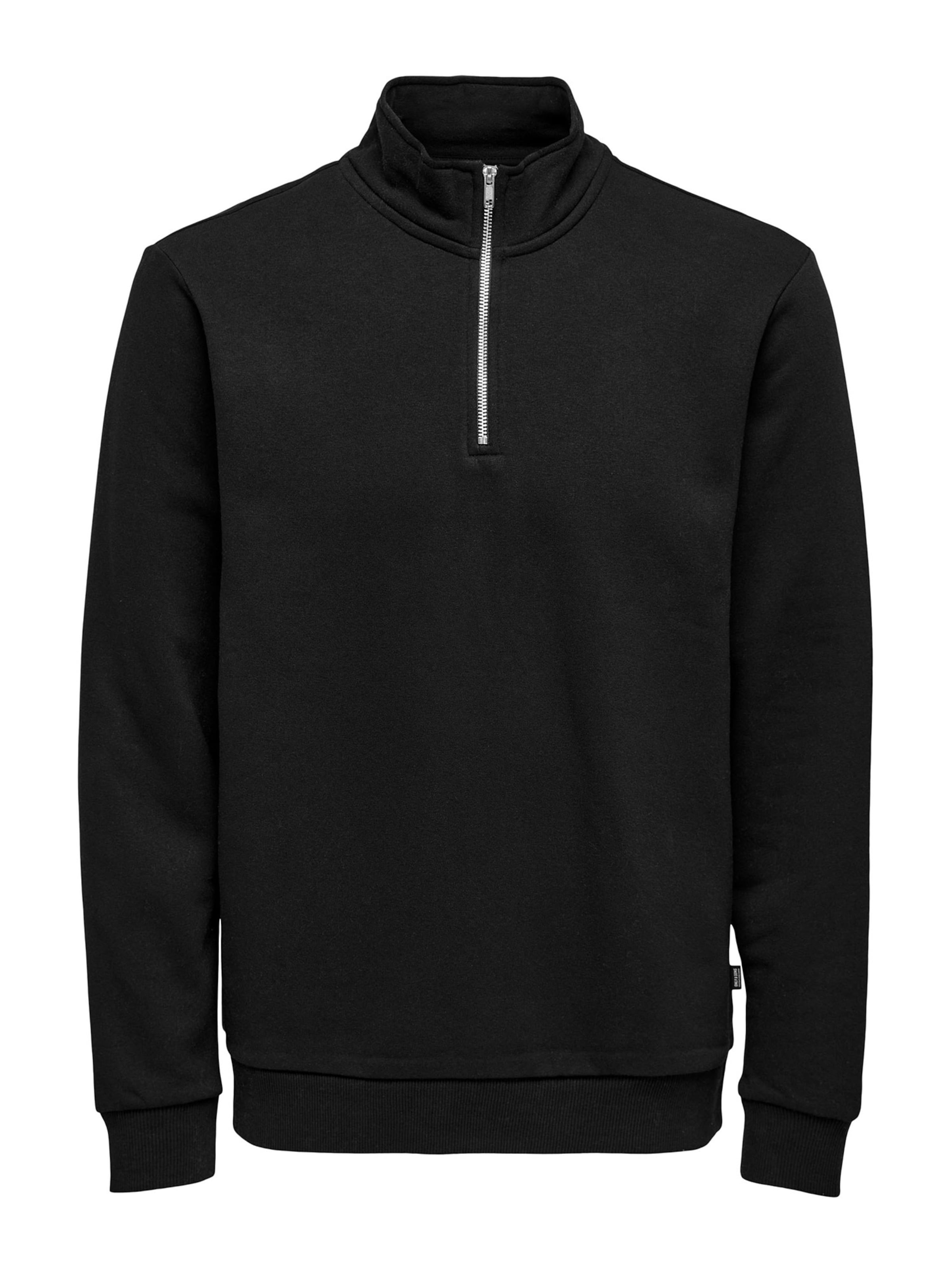 Only & Sons Sweatshirt 'Ceres' in Black: front
