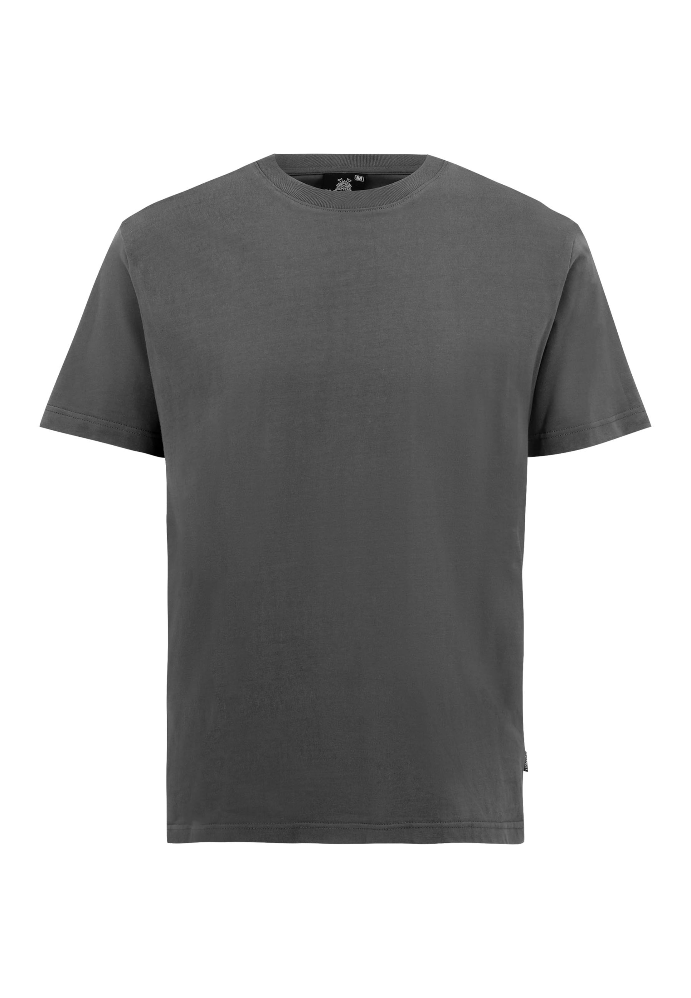Oldskull Shirt 'Plain Basic' in Grey: front