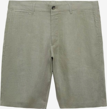 MANGO MAN Chino Pants 'Carp' in Green: front