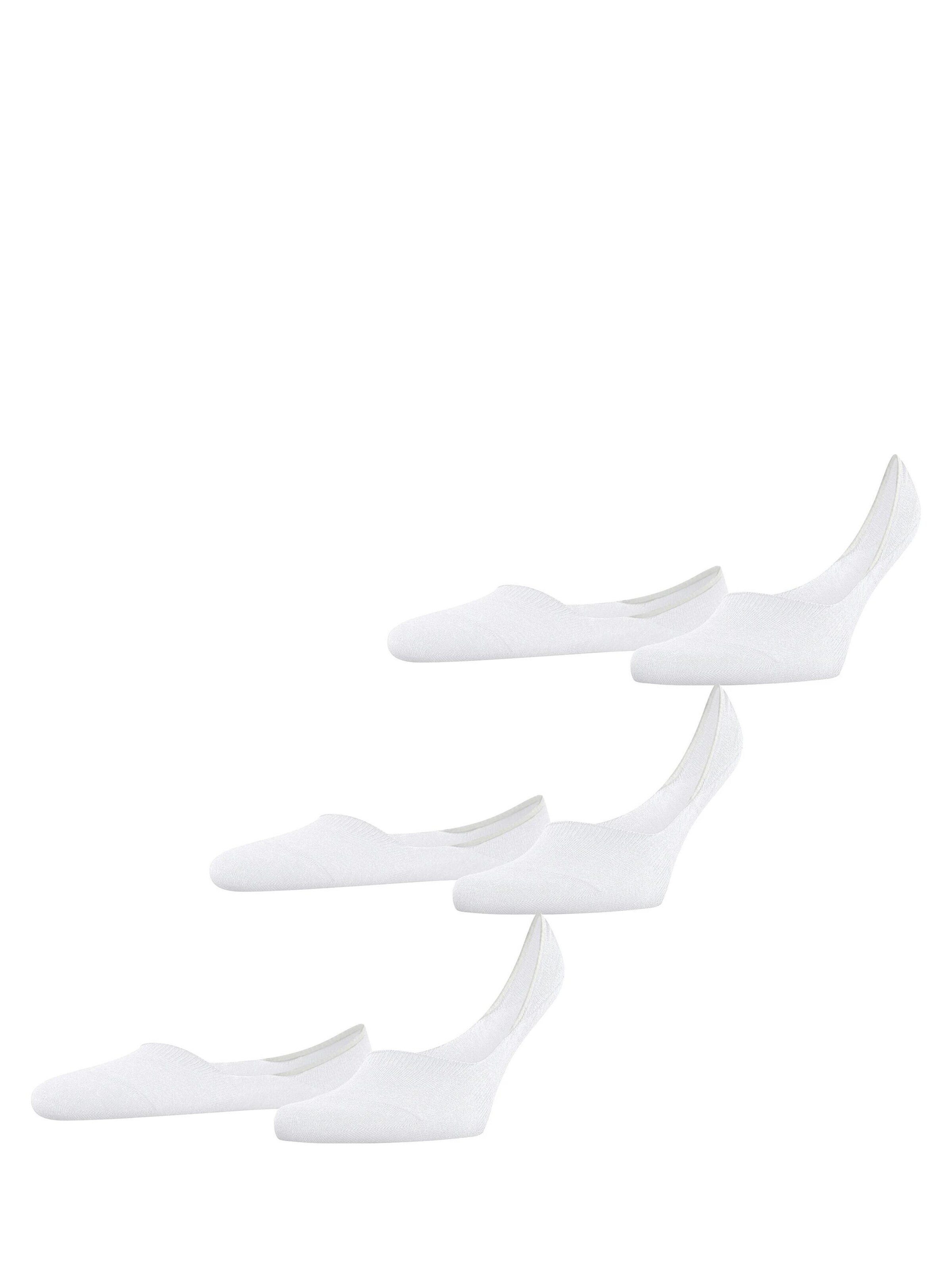 FALKE Füßlinge 'Step Medium Cut 3-Pack'‌‌‌‌‌‌‌ in Weiß: Vorderseite