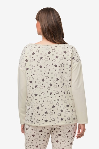 Sweat-shirt Ulla Popken en beige