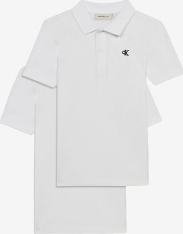 T-Shirt Calvin Klein Jeans en blanc : devant