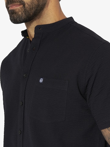 Jan Vanderstorm Comfort Fit Hemd 'Albart' in Schwarz