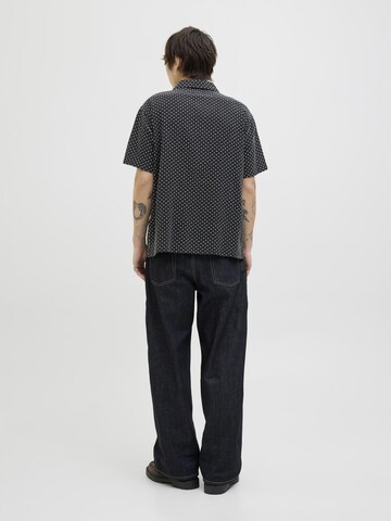 JACK & JONES Comfort fit Button Up Shirt in Black