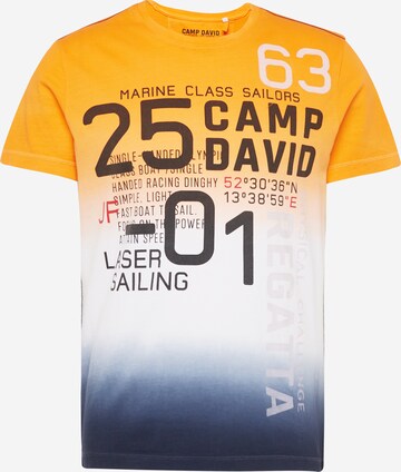 CAMP DAVID Shirt in Oranje: voorkant