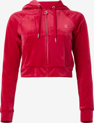 Juicy Couture Petite Ζακέτα φούτερ 'MADISON' σε κόκκινο: μπροστά