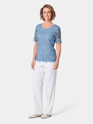 Goldner Bluse in Blau