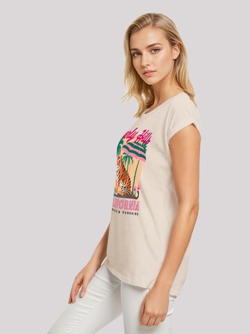 F4NT4STIC T-Shirt 'Beverly Hills California Glamour Summer' in Beige