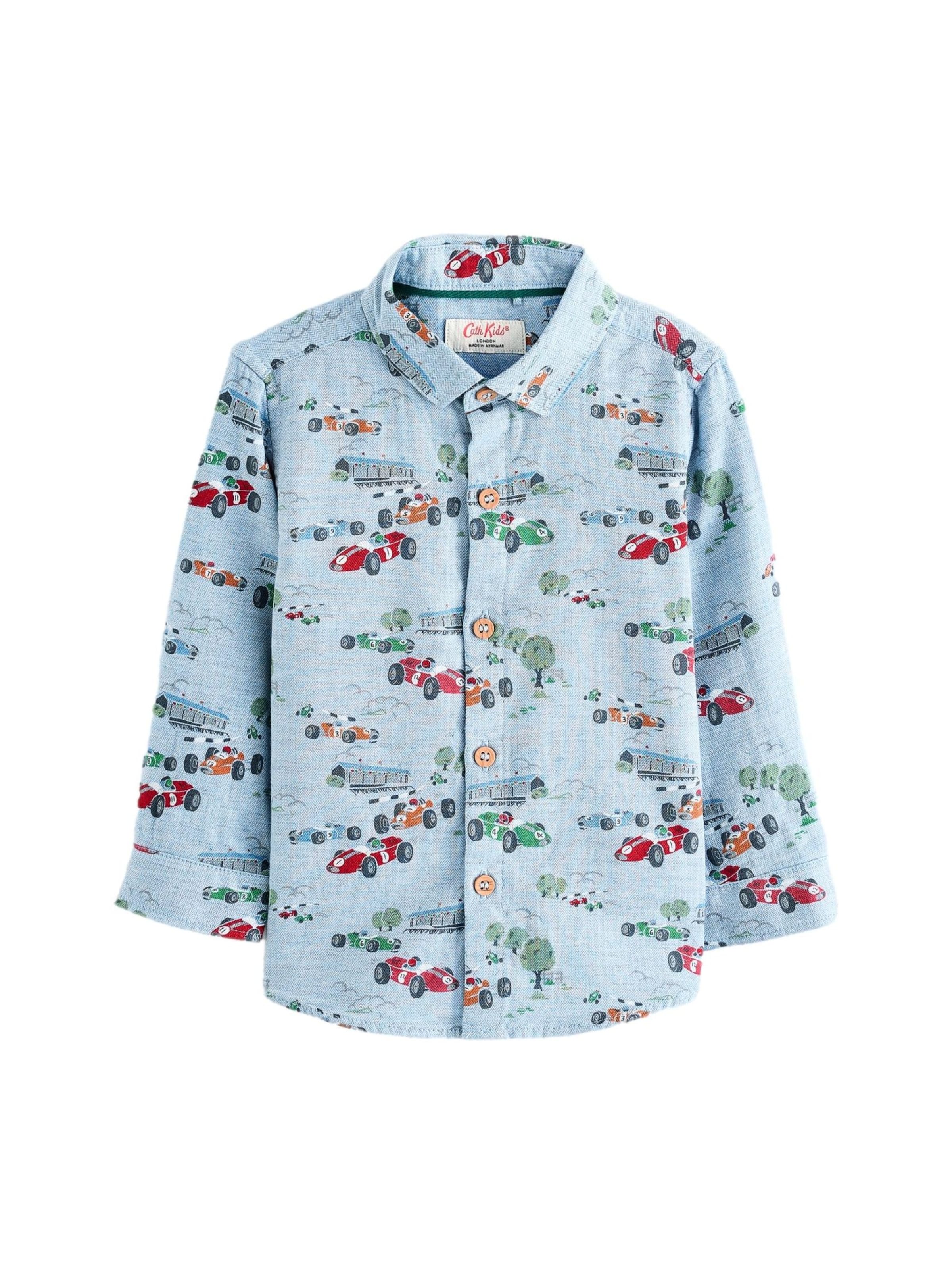 Next Regular Fit Cath Kidston Hemd in Blau: Vorderseite