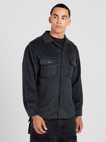 JACK & JONES Классический крой Рубашка 'JJEBradley Ollie' в Черный: спереди