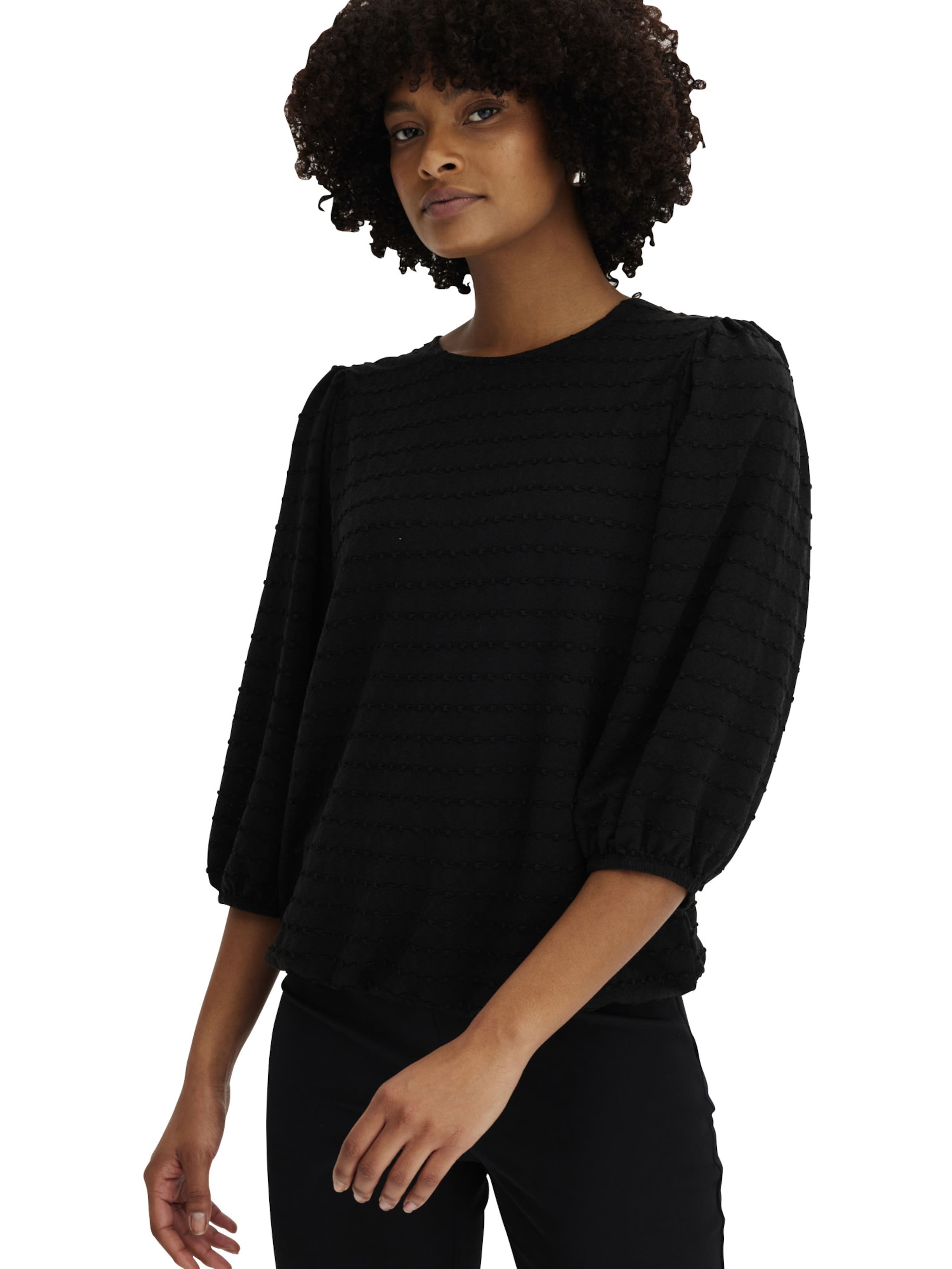 bonprix Shirt in Zwart: voorkant