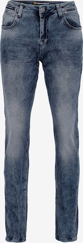 CIPO & BAXX Slimfit Jeans 'Gridlock' in Blauw: voorkant