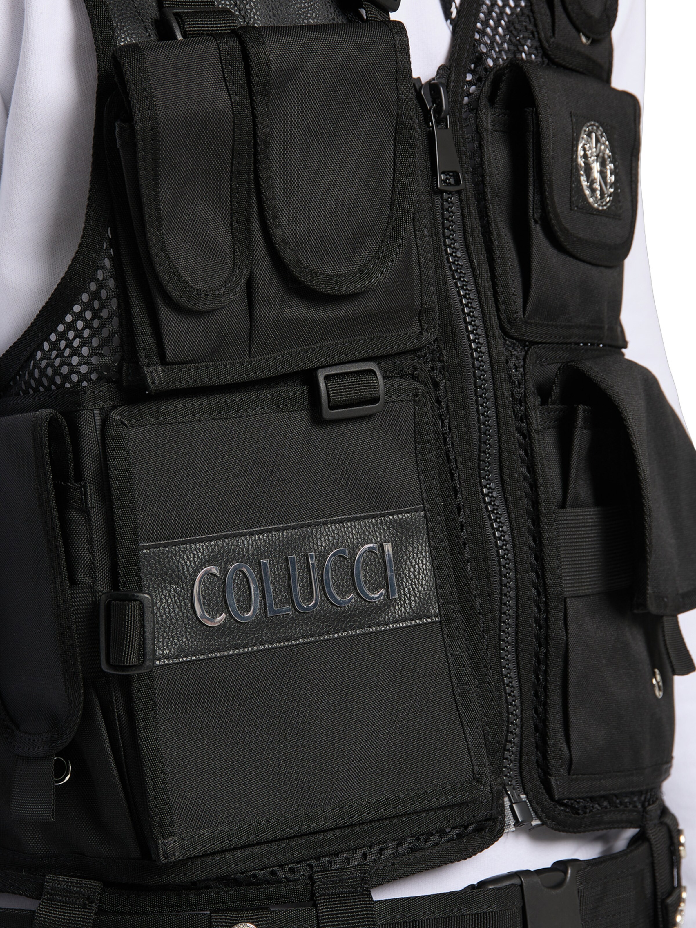 Carlo Colucci Weste 'Colombo' in Schwarz