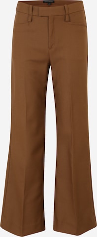 Banana Republic Petite Pleated Pants 'EXAGGERATED' in Brown: front