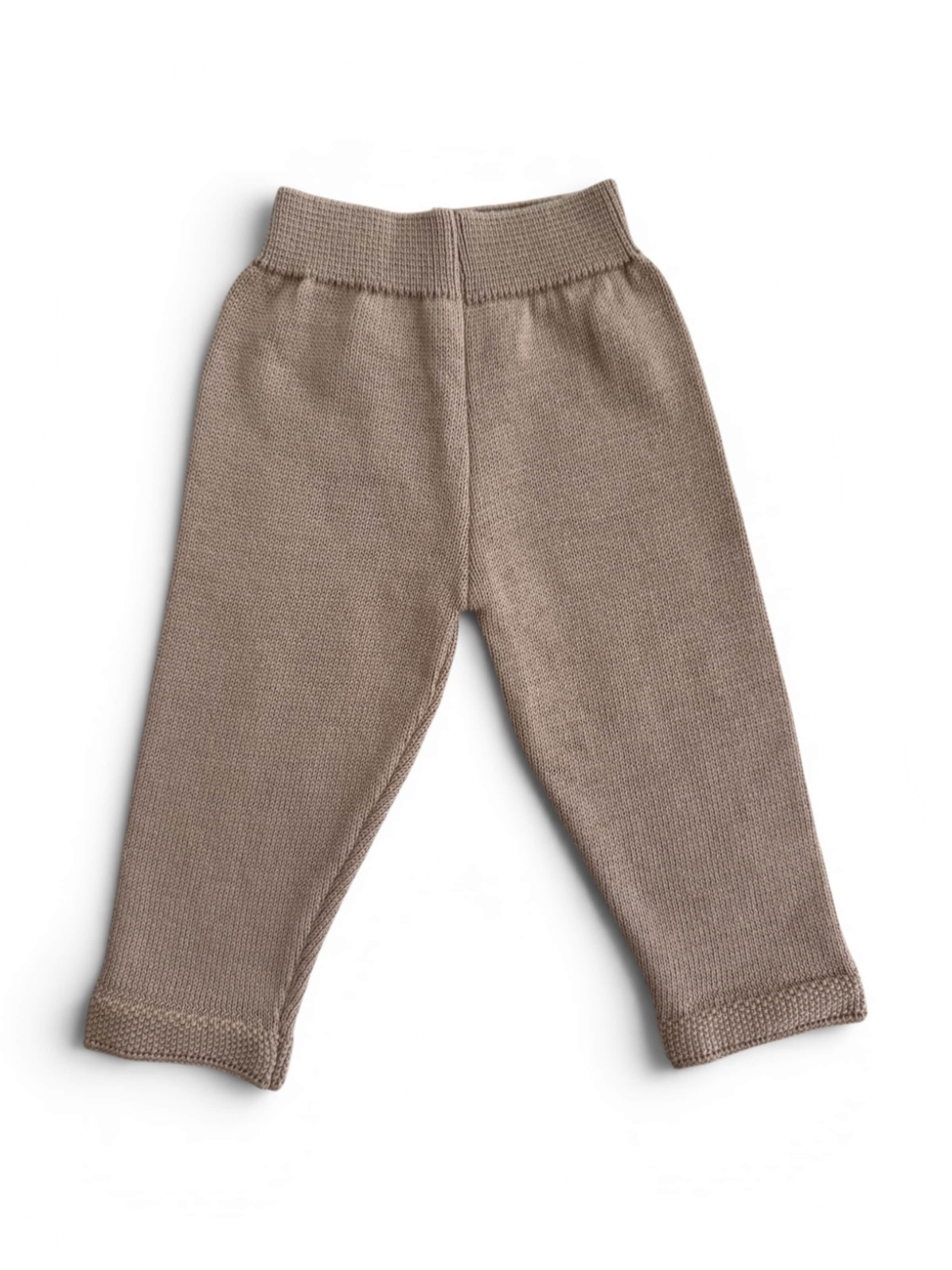 KURTI & FRIEDA Regular Leggings 'Knit' in Brown: front