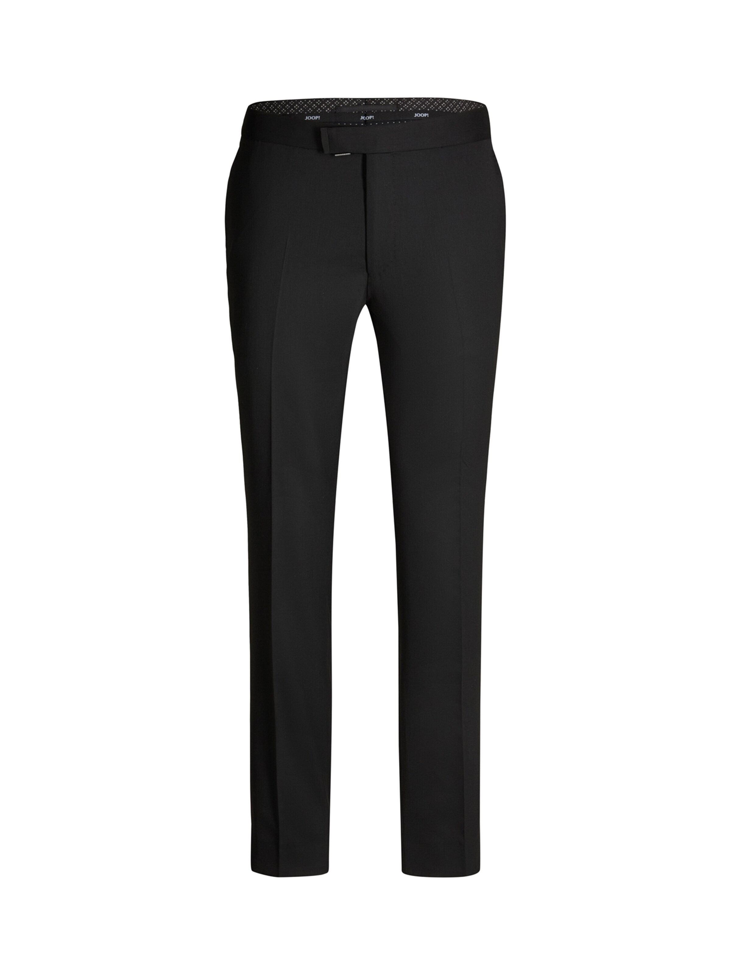 Coupe slim Pantalon à plis 'Bask' JOOP! en noir : devant