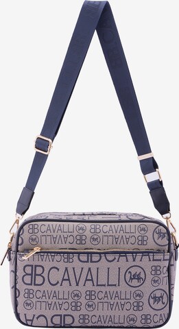Borsa a tracolla di B. Cavalli in blu: frontale