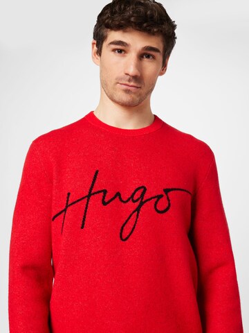 HUGO Red Tröja 'Stigg' i röd