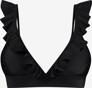 melns Shiwi Trijstūra formas Bikini augšdaļa 'Panama': no priekšpuses