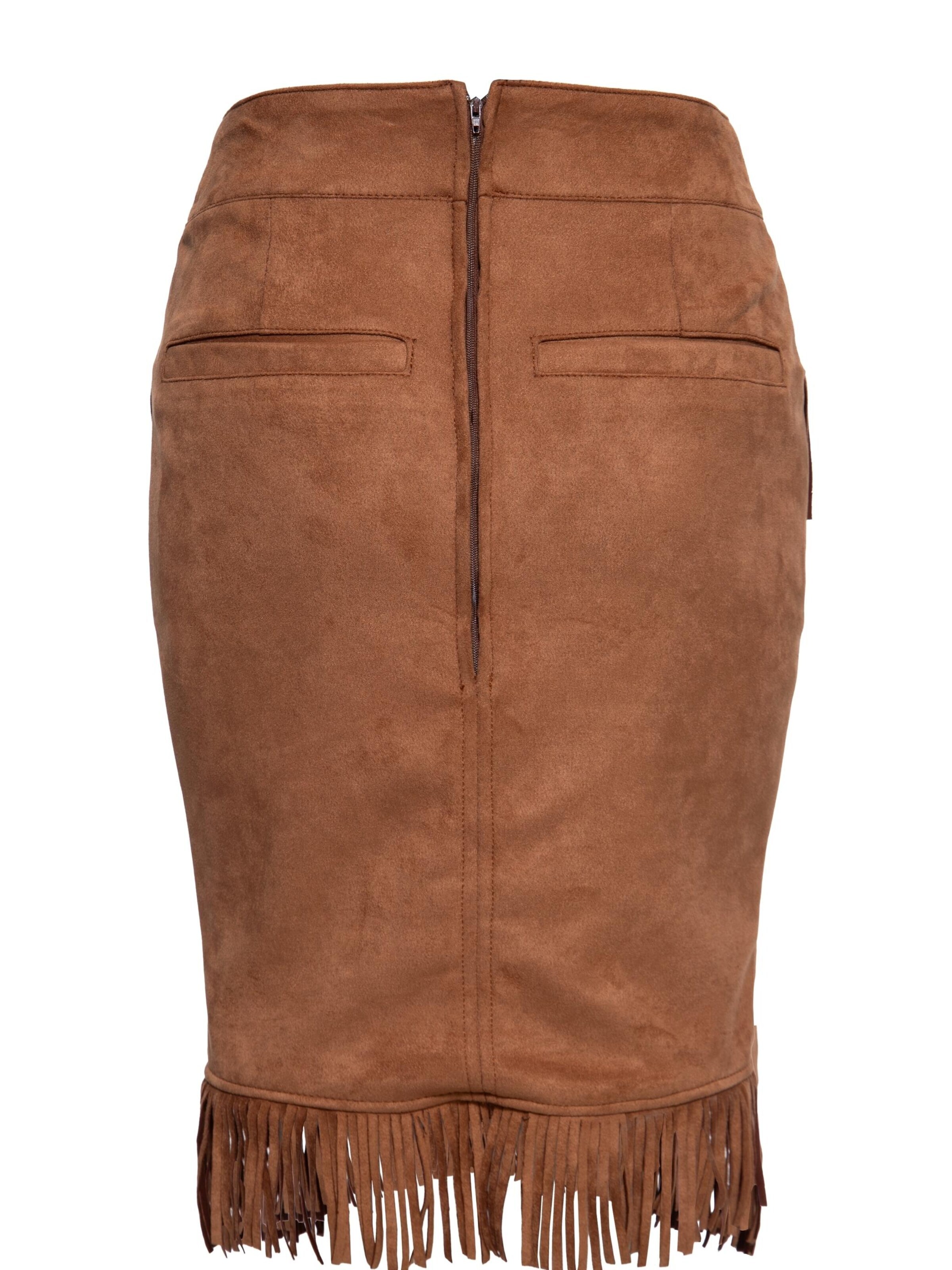 Queen Kerosin Skirt in Brown