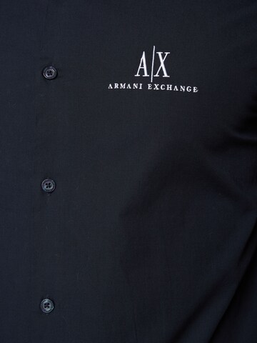 ARMANI EXCHANGE - Ajuste regular Camisa en azul