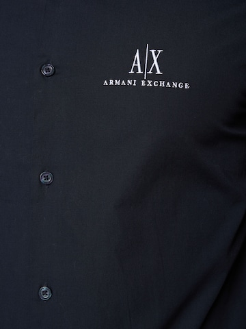 ARMANI EXCHANGE Regular fit Button Up Shirt in Blue