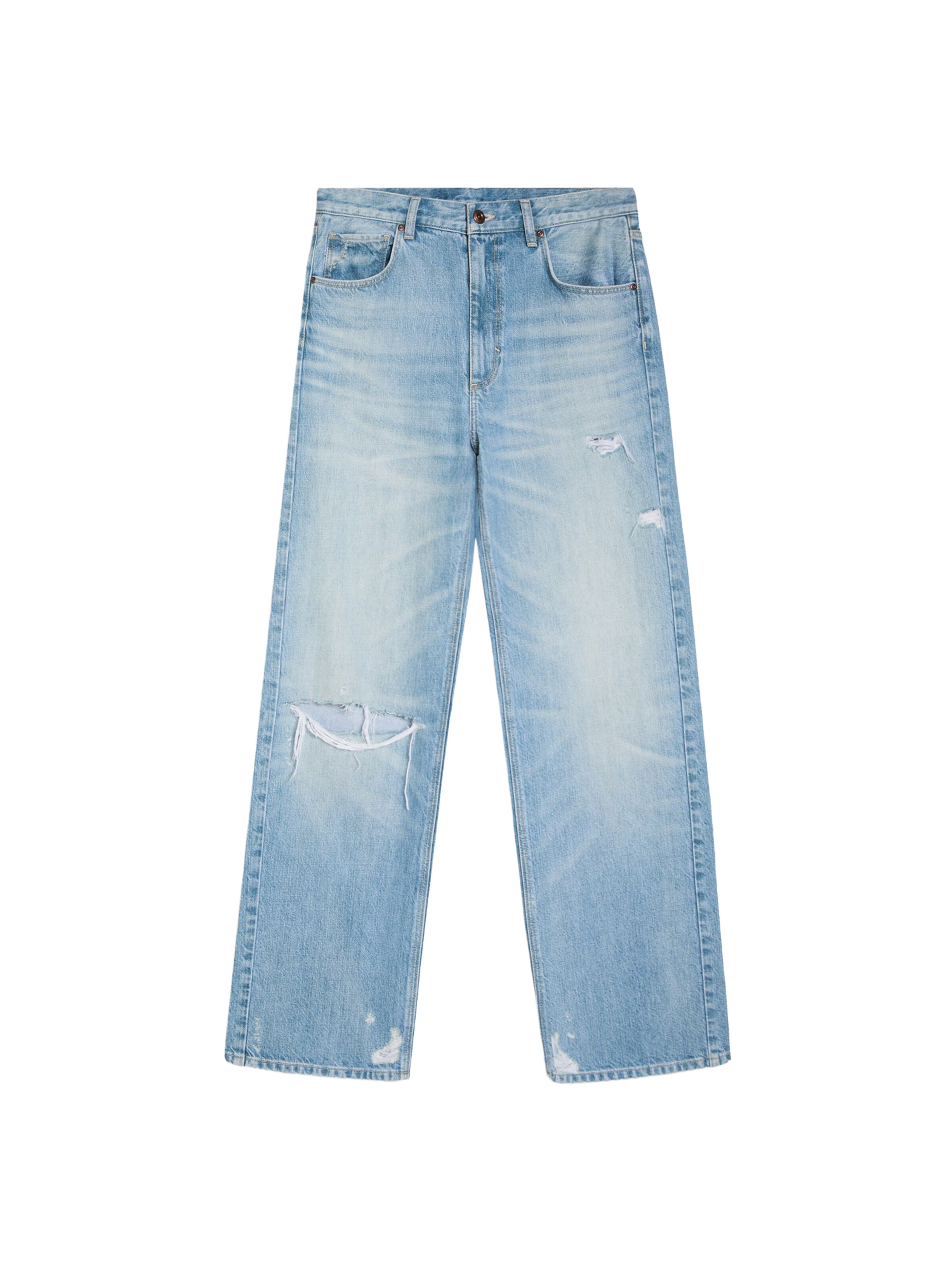 Bershka Baggy Jeans in Blau: Vorderseite