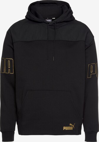 PUMA Sweatshirt 'Winterized' in Schwarz: predná strana