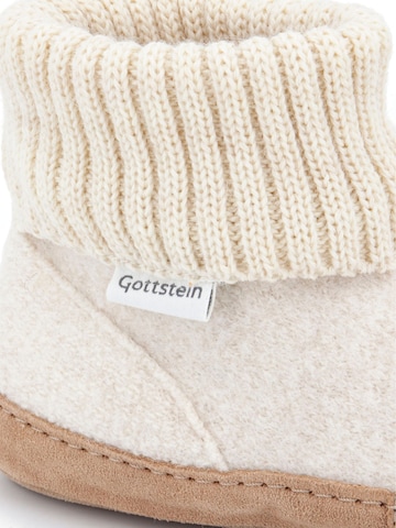 Gottstein Slippers 'Hüttenschuhe Dakota' in White