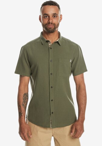 QUIKSILVER Regular fit Button Up Shirt in Green: front