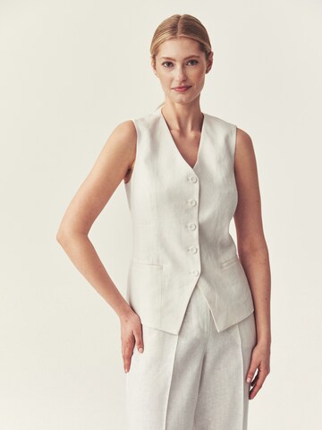 Gilet 'Lanaretta' TATUUM en blanc : devant