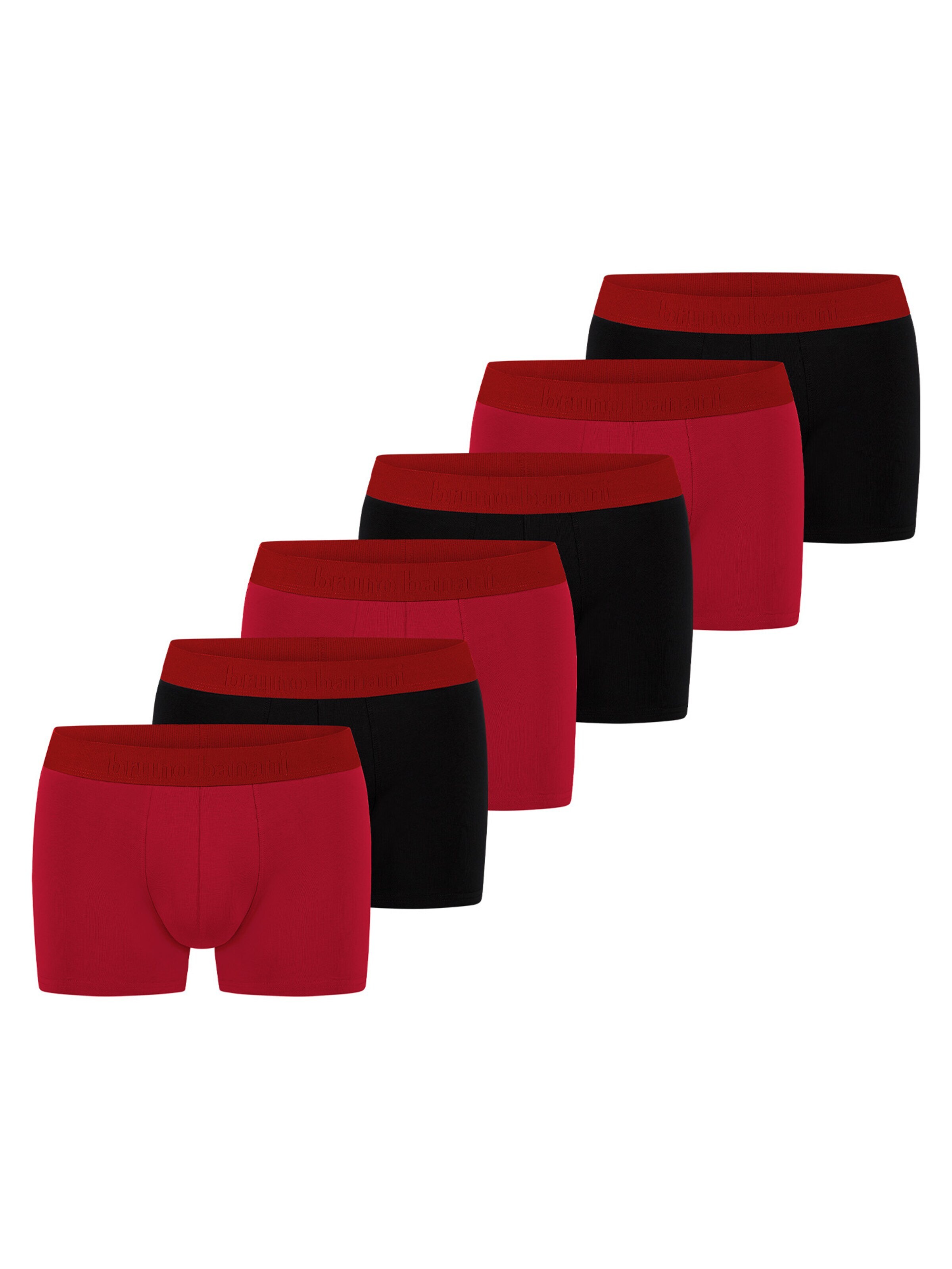 Bruno Banani Boxershorts 'Flowing'‌‌ in Rot: Vorderseite
