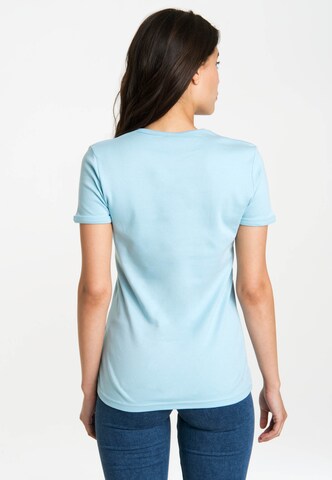 LOGOSHIRT T-Shirt 'Wonder Woman – Stars' in Blau