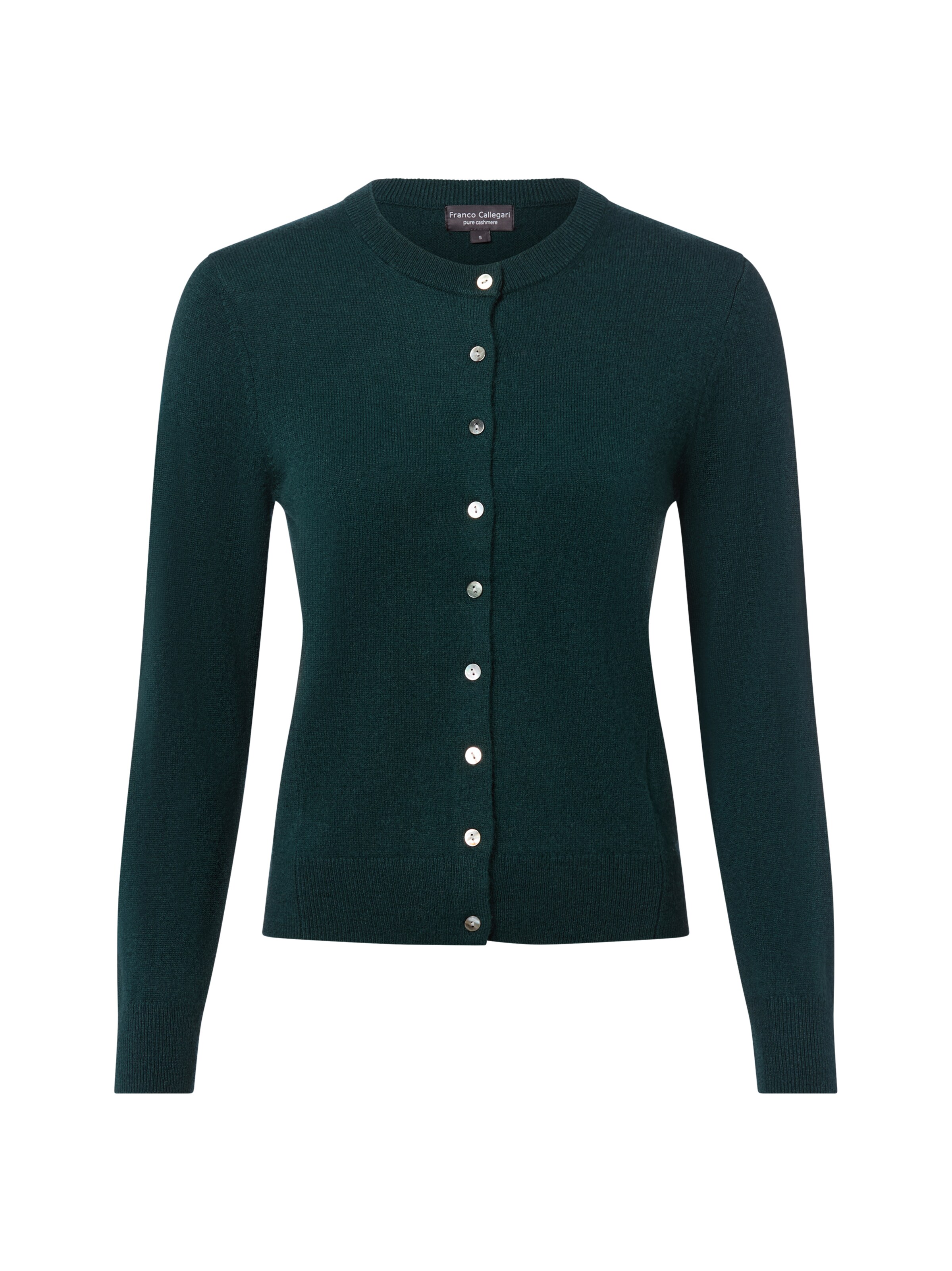 Franco Callegari Gebreid vest in Groen: voorkant