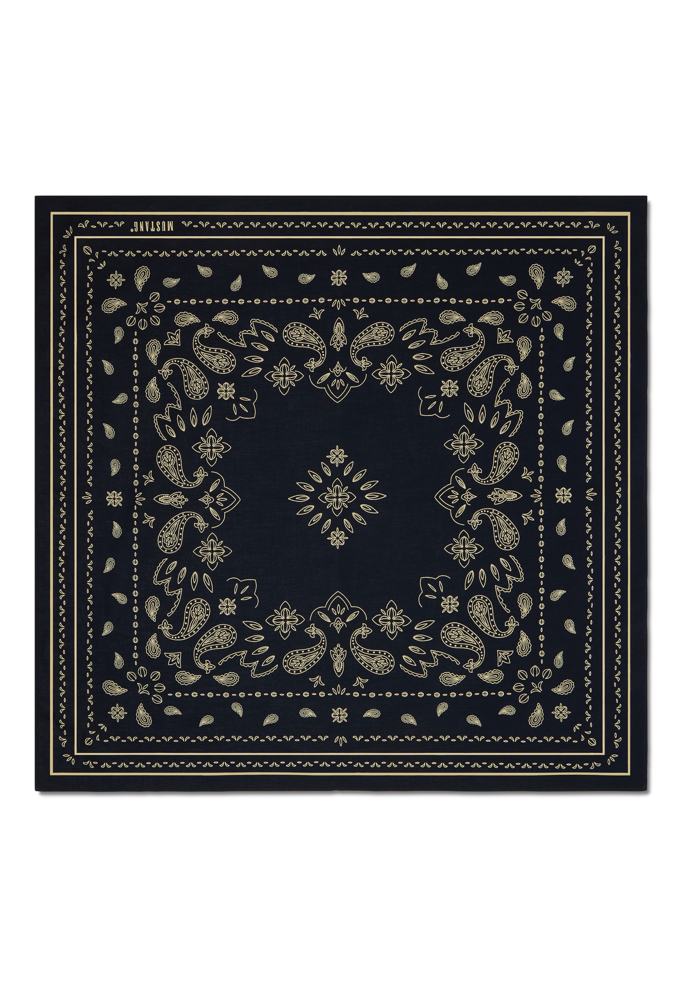 MUSTANG Scarf 'Sunrise Bandana' in Black: front