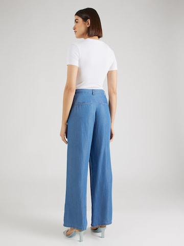 JDY Wide leg Pantalon 'JASPER' in Blauw