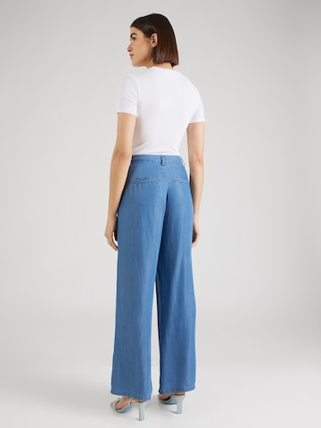 JDY Wide leg Trousers with creases 'JASPER' in Blue