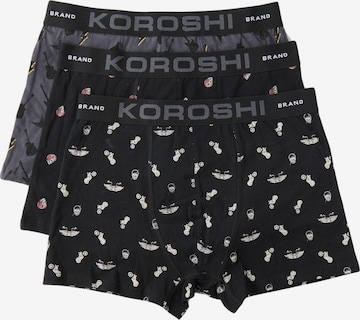 KOROSHI Boxershorts in Grau: predná strana