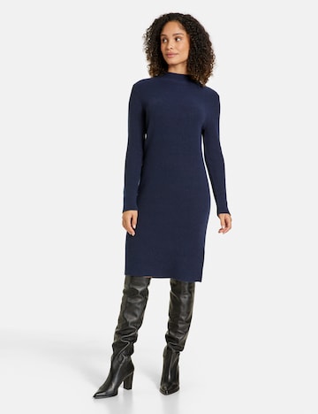 GERRY WEBER Knitted dress in Blue