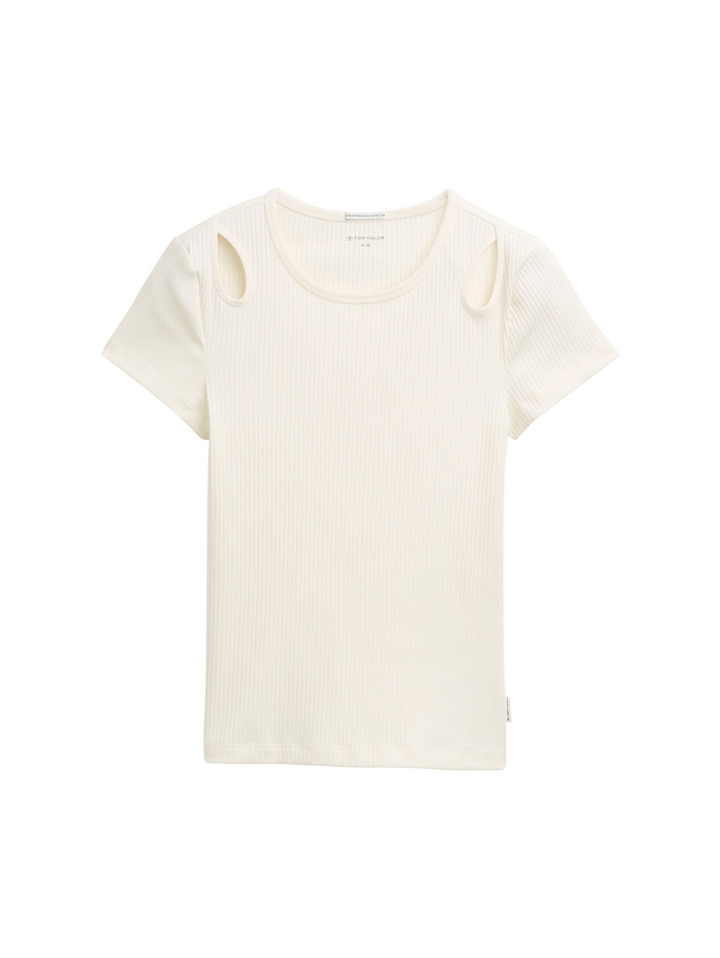 TOM TAILOR Shirt in Wit: voorkant