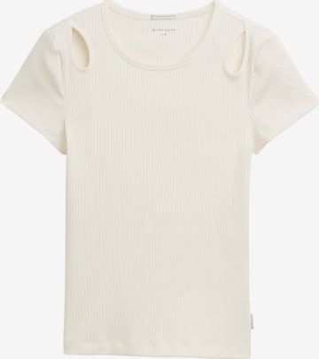 TOM TAILOR Shirt in Wit: voorkant