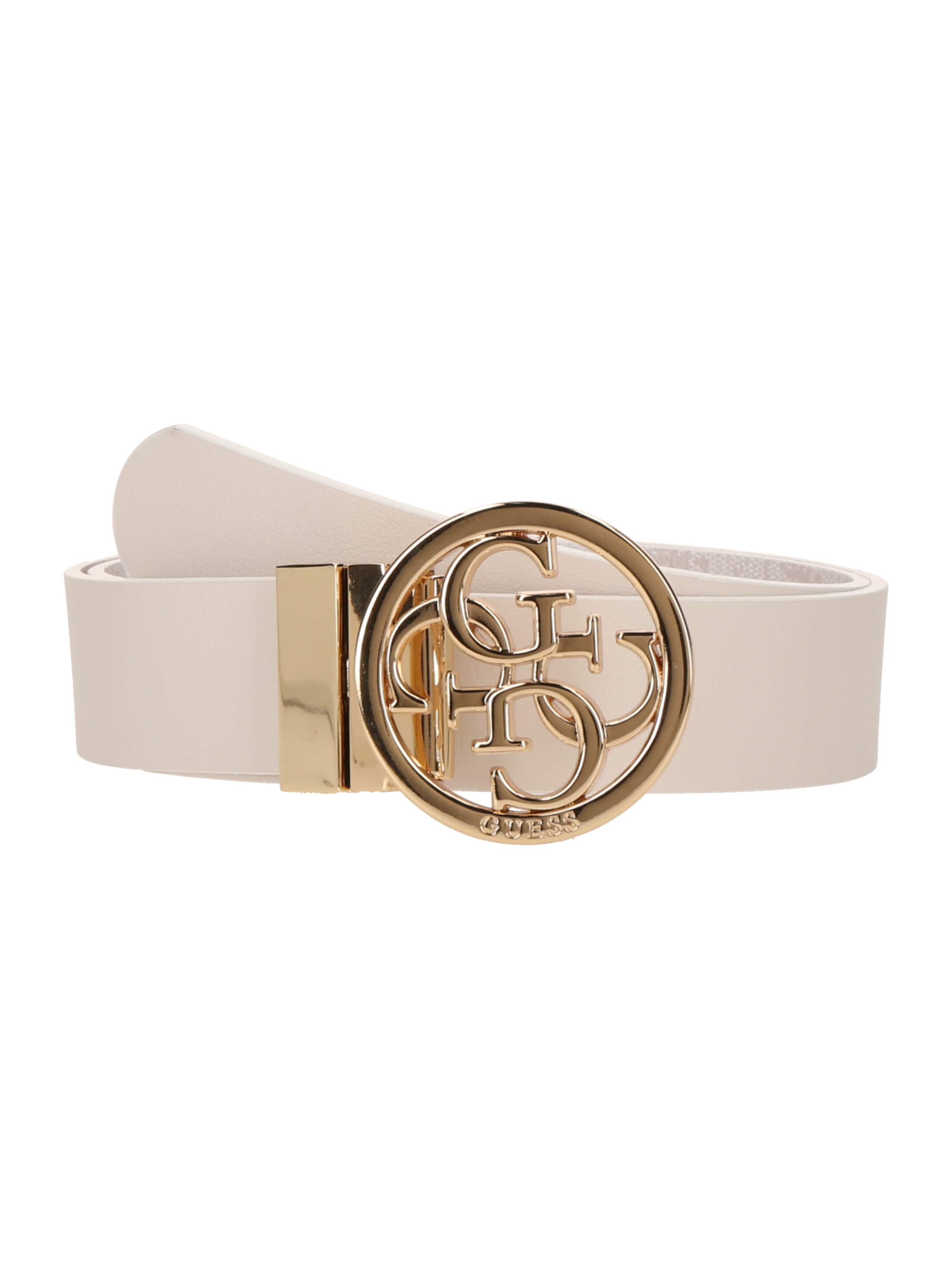 GUESS Колан 'NOELLE ADJ & REV PANT BELT H35' в бяло: отпред