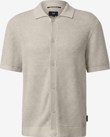 Pull-over QS en beige : devant