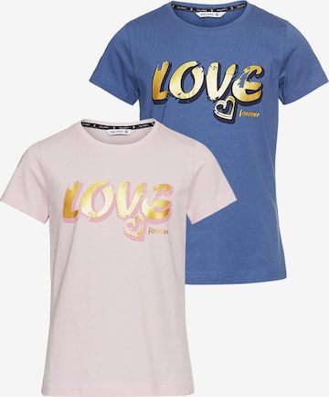 DELMAO Shirt in Blau: Vorderseite