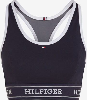 TOMMY HILFIGER Bralette Sports Bra in Blue: front