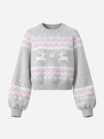 LEAFLETIC Pullover 'Leafletic Women’s Pullover Sweater'‌ in Grau: Vorderseite