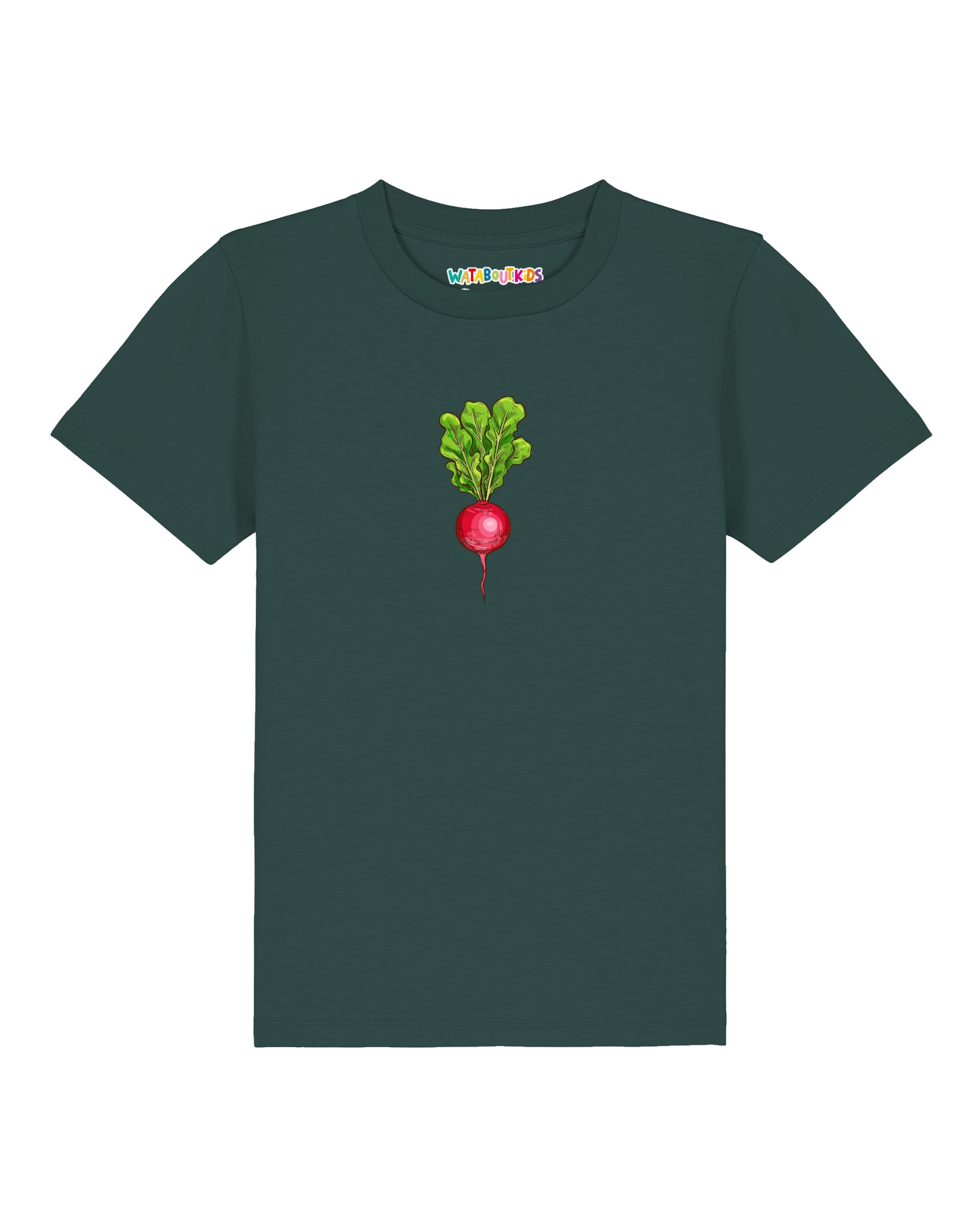 T-Shirt 'Radieschen' watabout.kids en vert : devant
